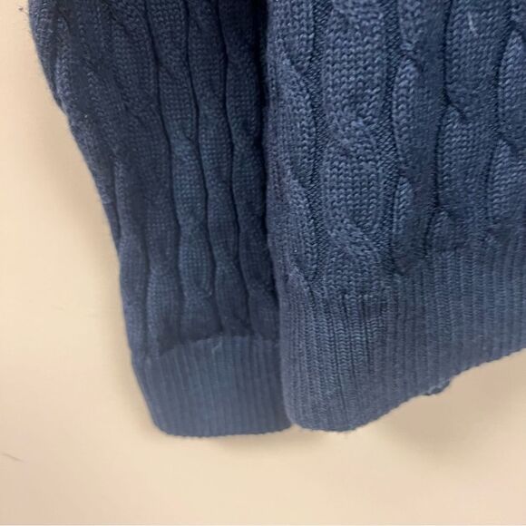 Alex Cannon cable knit merino wool sweater L - Picture 2 of 7